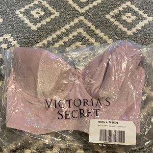 Lavender sparkle bustier Victoria secret